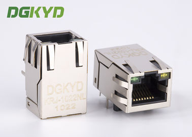 LEDsの100基盤が付いているCat5 8ピンrj45コネクターの上の25.4mmタブ- TX