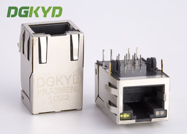 Shieded Cat6 RJ45のジャッキ8ピン ネットワークのコネクターはルーターのための磁気学を統合しました