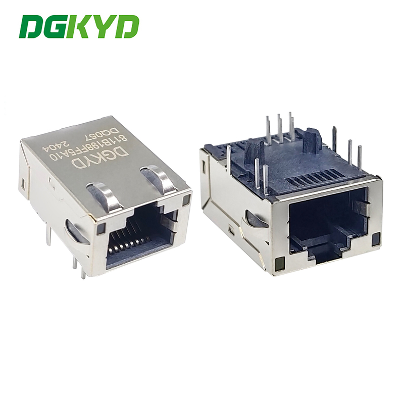 RJ45 Network Connector 100Mbps Integrated Transformer Without Pins 1.2.3.7.8.9 DGKYD811B198FF5A10DQ057