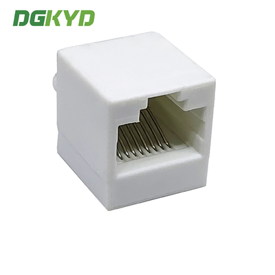 DGKYD52241188IWC1DY1027 8P8C RJ45 Connector Network Port Socket Vertical RJ45 All Plastic White