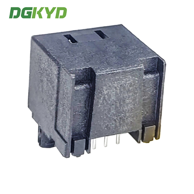 DGKYD561188IWA2DB4 RJ45 Ethernet connector plastic without light 8P8C black communication interface PA66