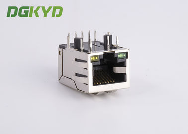 1000Mb Latch Down Cat6 RJ45 Modular Jack Integrated Magnetcs Filter For Net Card