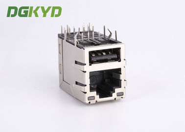 High Performance Stacked 1000MB SFP Connector RJ45 Combo With LEDs