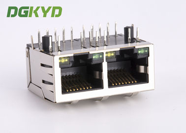 CAT6 Ethernet Cable Connection Jack Rj45 Socket With G/Y LEDs 1000 BASE-TX