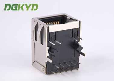 1000 base-tx tab down Rj45 Lan Jack with magnetic transformer