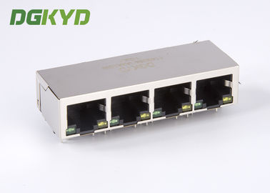 10/100BASE EMI Network Modular Jack RJ45 With Integrated Magnetics 1 X 4 Port