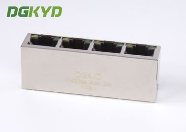 10/100BASE EMI Network Modular Jack RJ45 With Integrated Magnetics 1 X 4 Port
