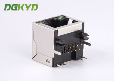 Single Port RJ45 shielded jack without transformer,10/100/1000BASE 8p8c connector