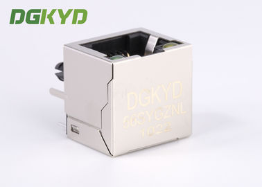Single Port RJ45 shielded jack without transformer,10/100/1000BASE 8p8c connector
