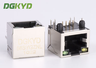 Single Port RJ45 shielded jack without transformer,10/100/1000BASE 8p8c connector