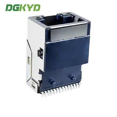 RJ45 1000/BASE-T Integrated Filtering Network Connector SMT LCP Surface Mount Interface DGKYD211Q106AB1A7CBS057