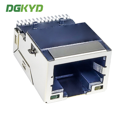 RJ45 1000/BASE-T Integrated Filtering Network Connector SMT LCP Surface Mount Interface DGKYD211Q106AB1A7CBS057