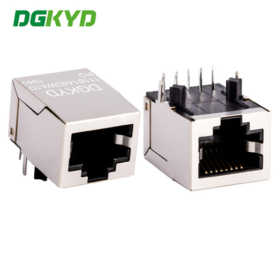 Integrated Magnetics RJ45 Cable Connector PoE++ 10/100Base-T / TX  for Router DGKYD111B144GWA1DPQ