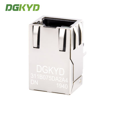 RJ45 Network Connector 100Mbps Integrated Ethernet Transformer With Light And Metal Shielding DGKYD311B075DA2A4DN