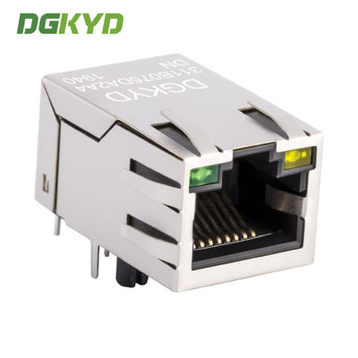 RJ45 Network Connector 100Mbps Integrated Ethernet Transformer With Light And Metal Shielding DGKYD311B075DA2A4DN