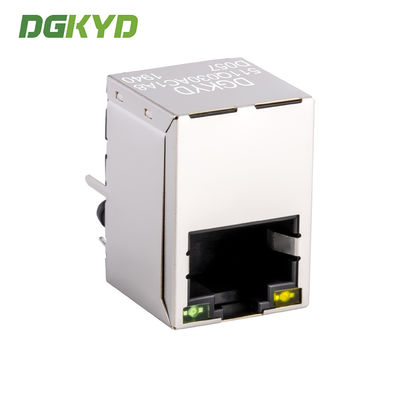 Top Entry Rj45 Lan Jack , Cat6 Gigabit Rj45 Modular Jack With Transformer DGKYD511Q030AC1A8D057