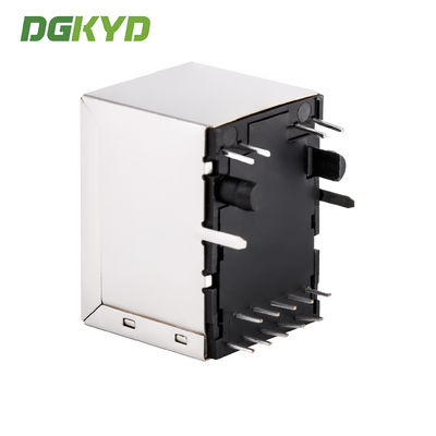 Top Entry Rj45 Lan Jack , Cat6 Gigabit Rj45 Modular Jack With Transformer DGKYD511Q030AC1A8D057