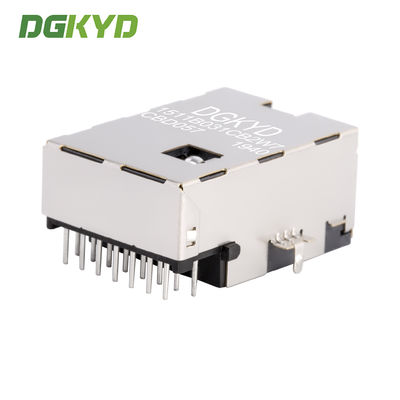 RJ45 direct insertion network port with transformer, thin sinking plate DGKYD1511B031CB2W7CBD057