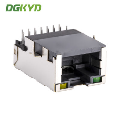 RJ45 direct insertion network port with transformer, thin sinking plate DGKYD1511B031CB2W7CBD057