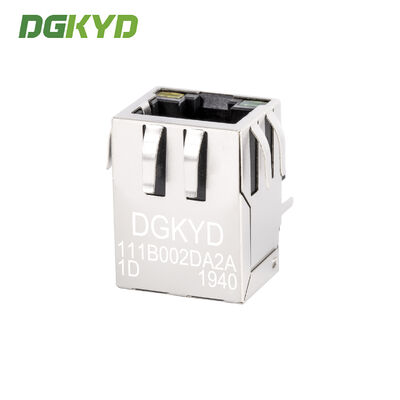 RJ45 network connector 100Mbps integrated transformer industrial network port DGKYD111B002DA2A1D