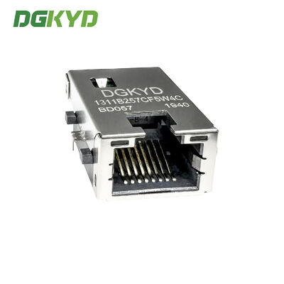 RJ45 sinking board 100Mbps integrated filter with light strip shielding DGKYD1311B257CF5W4CBD057