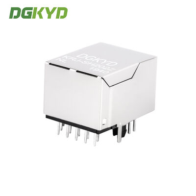 KRJ-SH202ZNL Single-port RJ45 Connector Gigabit Filtered with LED Indicator and Shielding for Industrial Ethernet Port