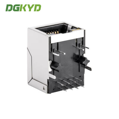 Lightning Protection RJ45 Shielded Connector with 6U Gold Plating and Integrated Filter for Network Port
