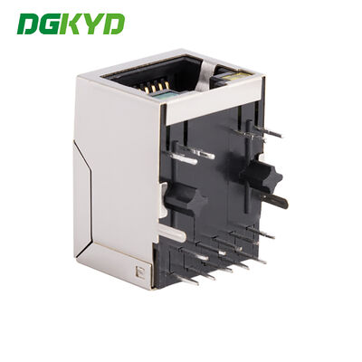 10PIN RJ45 Transformer With Light And Shielding Gigabit Ethernet RJ45 Shielded Connector DIP Mount