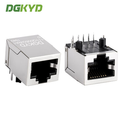Gigabit Ethernet Industrial Network Port RJ45 Shielded Connector Single In-line Package RJ45 Jack