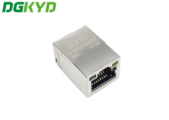 DGKYD911B031AB2A7S057 Ethernet Pcb Rj45 Jack Connector With LED  SMD