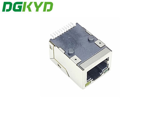 DGKYD911B031AB2A7S057 Ethernet Pcb Rj45 Jack Connector With LED  SMD