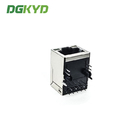 21.1mm 100Mb RJ45 Single Port Connector With Transformer PBT Material