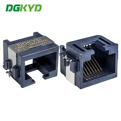 シングルポート・シンキング・プレート 8.6 RJ45 イーサネット・コネクタ SMD インターフェイス ハーフパック シールド DGKYDCB861188GWA5SB15133