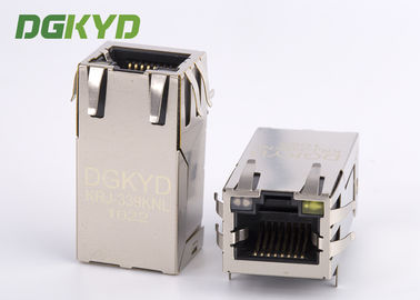 12のピンの上の33mmの長さタブ ギガビットの変圧器が付いている1000の基礎RJ45モジュラー ジャック