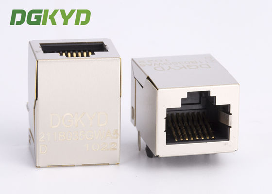 THTの上の保護された10/100 Mb RJ45の磁気学のコネクター モジュール タブ