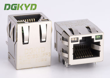 イーサネット装置のための統合された磁気学モジュラー ジャックの100Mb RJ45の上のタブ