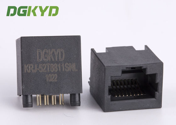 180度 トップエントリー 超薄Rj45コネクタ イーサネットケーブルソケット KRJ-52T8811SNL