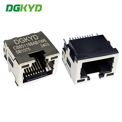 RJ45コネクタ SMDコネクタ沈没板 8.5 ライト 8P8Cパッチタイプ DGKYDCB851188AB1W6SB1075