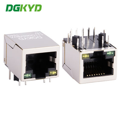 RJ45 単端口 LEDライトとPINピンフラッシュ 4.06 DGKYD111Q068AB2A1DのGigabit RJ45ネットワークインターフェース