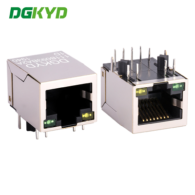 RJ45 イーサネットポート,シングルポート,ライト付き,フィルター付き8PIN DIP DGKYD111B093BA2A1D