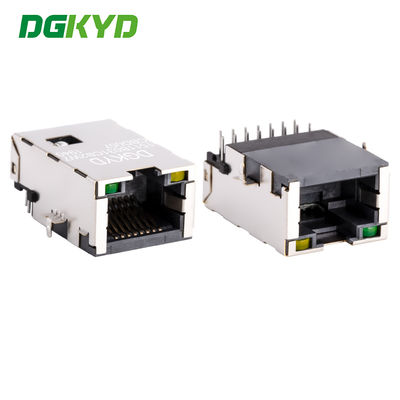 トランス付きRJ45ダイレクト挿入ネットワークポート、薄型沈み込みプレート DGKYD1511B031CB2W7CBD057