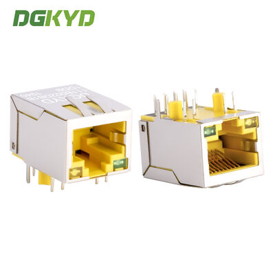 RJ45 100Mbps産業通信ネットワークインターフェイス イーサネットソケット 黄色 DGKYD111B002DB1DDB