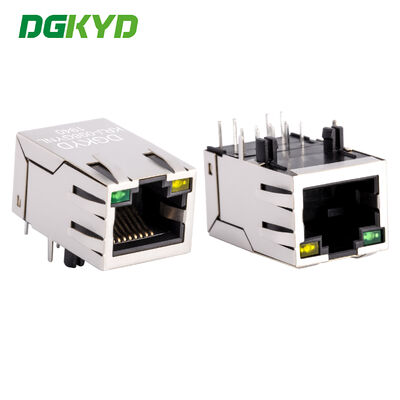 RJ45コネクタソケット100Mbpsシールドライトクリスタルヘッドソケット100Mbps高速KRJ-098GYNL