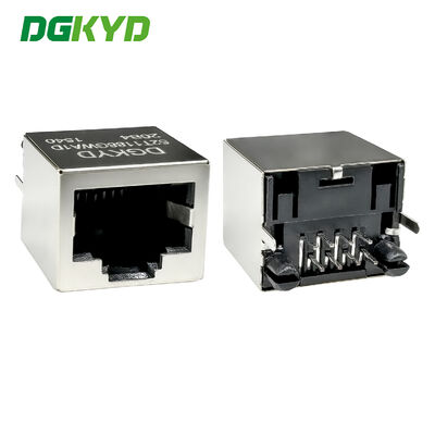 ライトストライプシールドなしのRJ45垂直接続器 6Uフラットピンインターフェース DGKYD52T1188GWA1D20B4