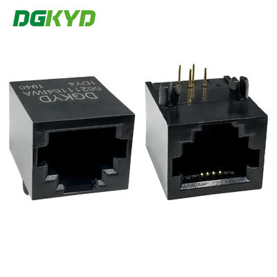 RJ11インターフェースコネクタ 6P4C 全プラスチック 無灯 インダストリアルネットワークポート DGKYD56211164IWA1DY4