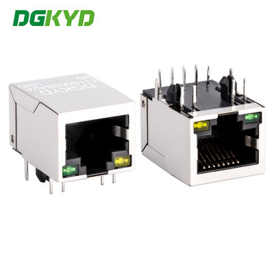 RJ45 イーサネット 統合式 100Mbps 接続器 水平式 女性ソケット DGKYD111B002BA2A4D