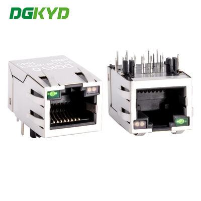 トランス搭載シールド付きギガビットイーサネットRJ45 PCBコネクタ RJ45ネットワークソケット DGKYD311Q018DE3A4D
