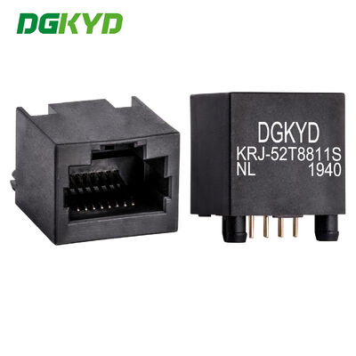 180度 トップエントリー 超薄Rj45コネクタ イーサネットケーブルソケット KRJ-52T8811SNL