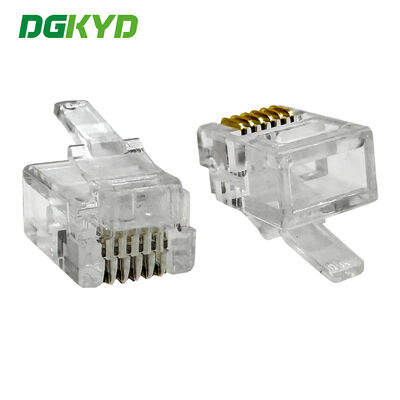 RJ11クリスタルヘッド 6P6Cクリスタルヘッド DGKYDRJ111166F1A1WW041 (ショートボディ)