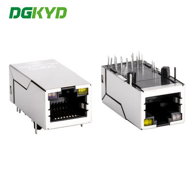 カスタムシングルポート 33.0mm Rj45 LAN ジャック 1000BASE マイクロRj45コネクタ PoE KRJ-339PWNL